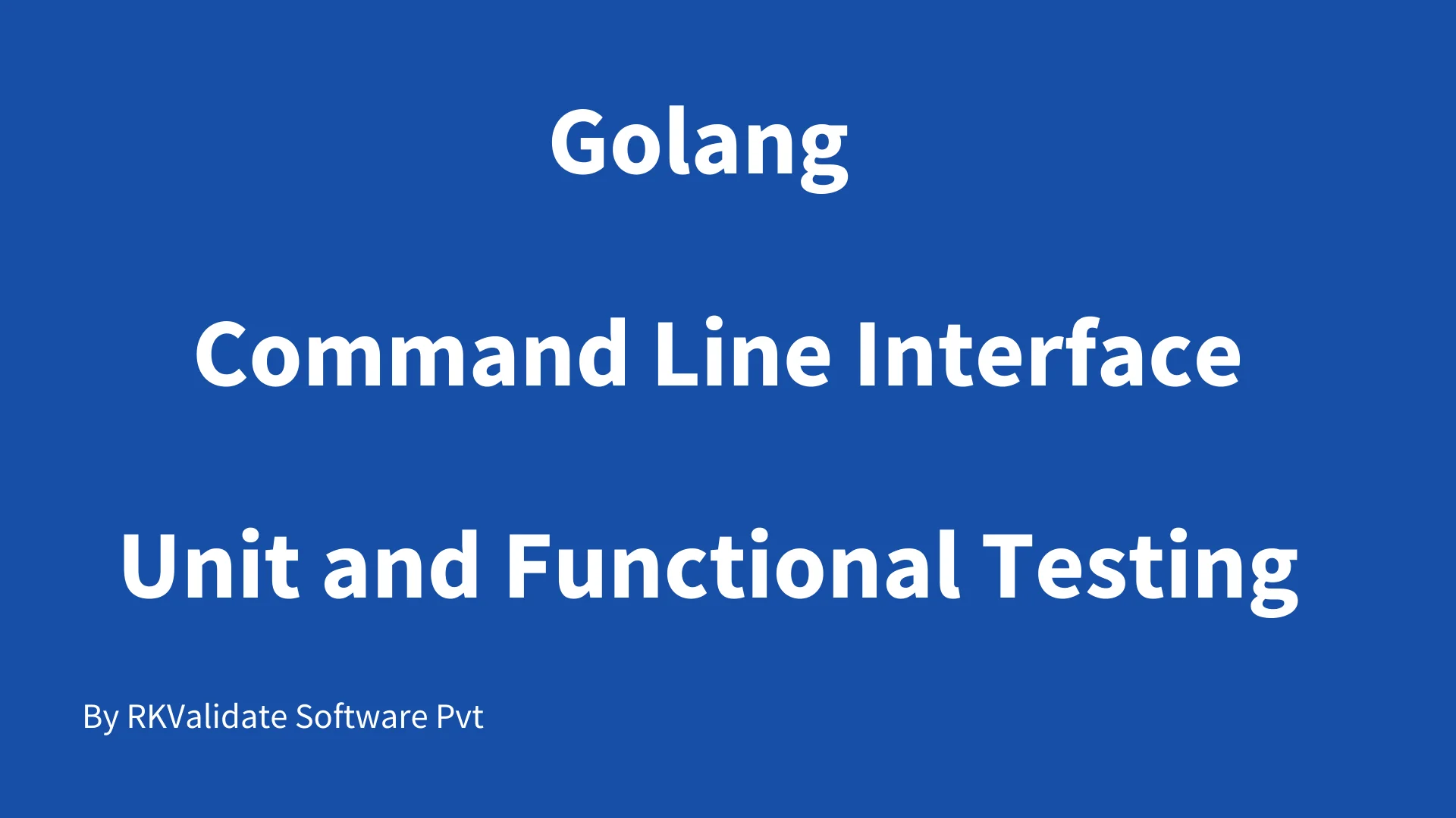 Code coverage for a Golang sample application with RKTracer