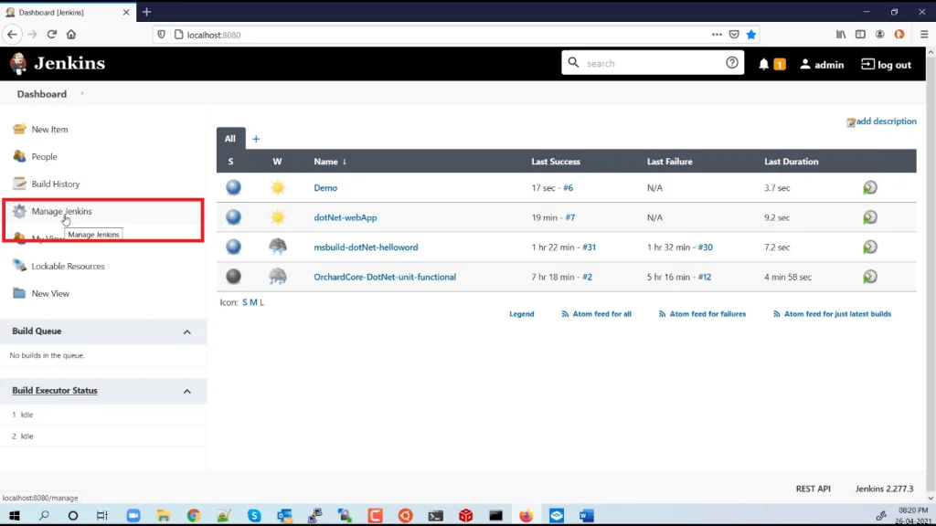Installing the RKTracer coverage plugin in Jenkins, step 1