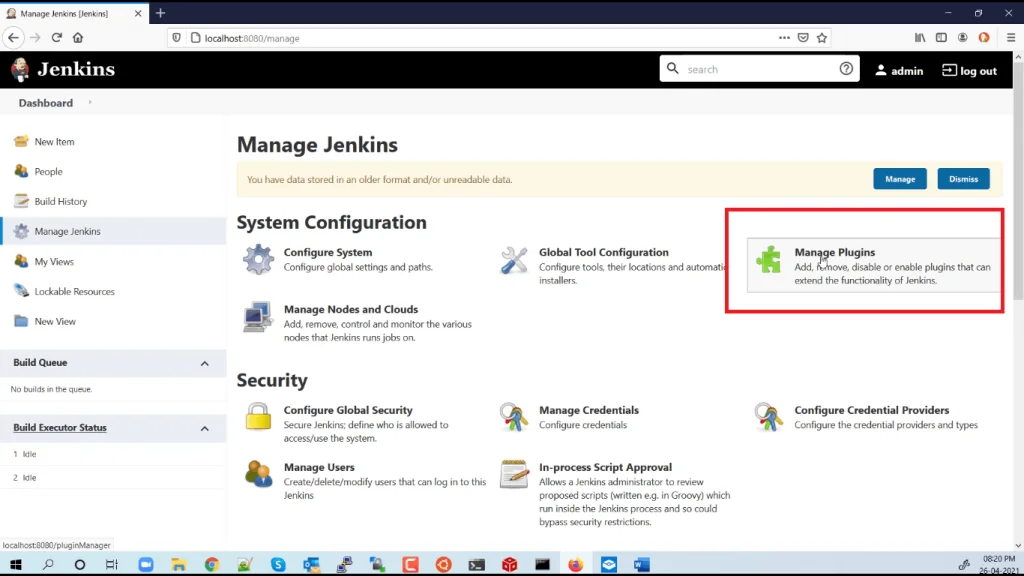 Installing the RKTracer coverage plugin in Jenkins, step 2